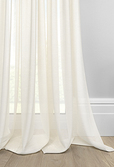 Marsala Voile, Beach White - Made to Measure Curtains